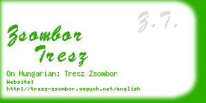 zsombor tresz business card